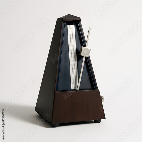 Classic Wooden Metronome on White