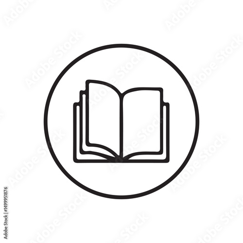 Book icon. open book icon vector. ebook icon. vector illustration eps 10