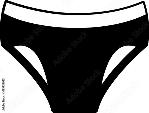 Silhouette Black and white Elegant men underwear