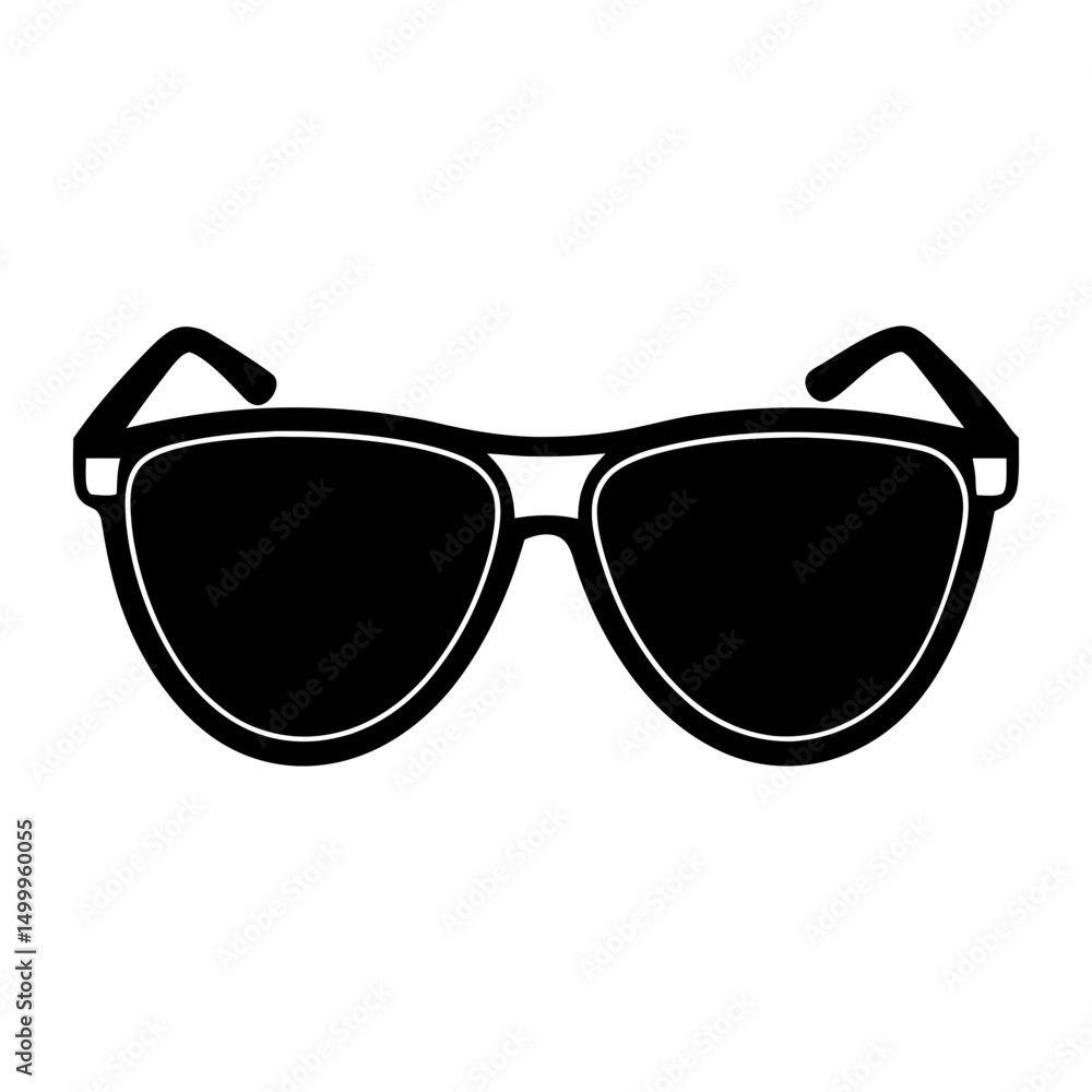 Basic Sunglasses silhouette vector