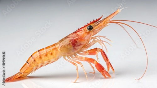Dinosaur Shrimp on studio background