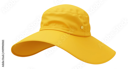 Isolated Yellow Rain Hat