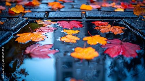 Wallpaper Mural Autumn Leaves Torontodigital.ca