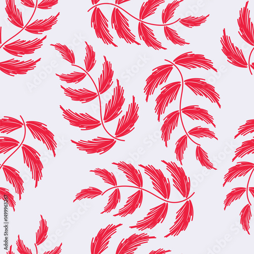 Digital textile design Beautiful leaf ethnic style colorful seamless floral hand made pattern ready for print