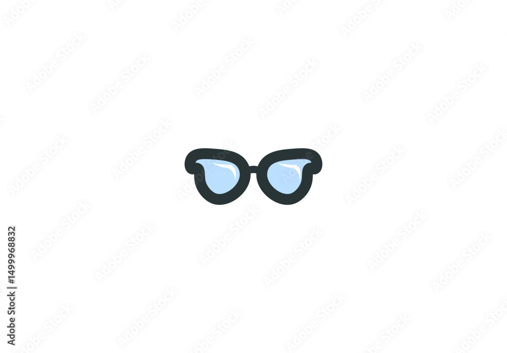 Vector illustration of cartoon sunglasses on white background Vector illustration of cartoon sunglasses on white background