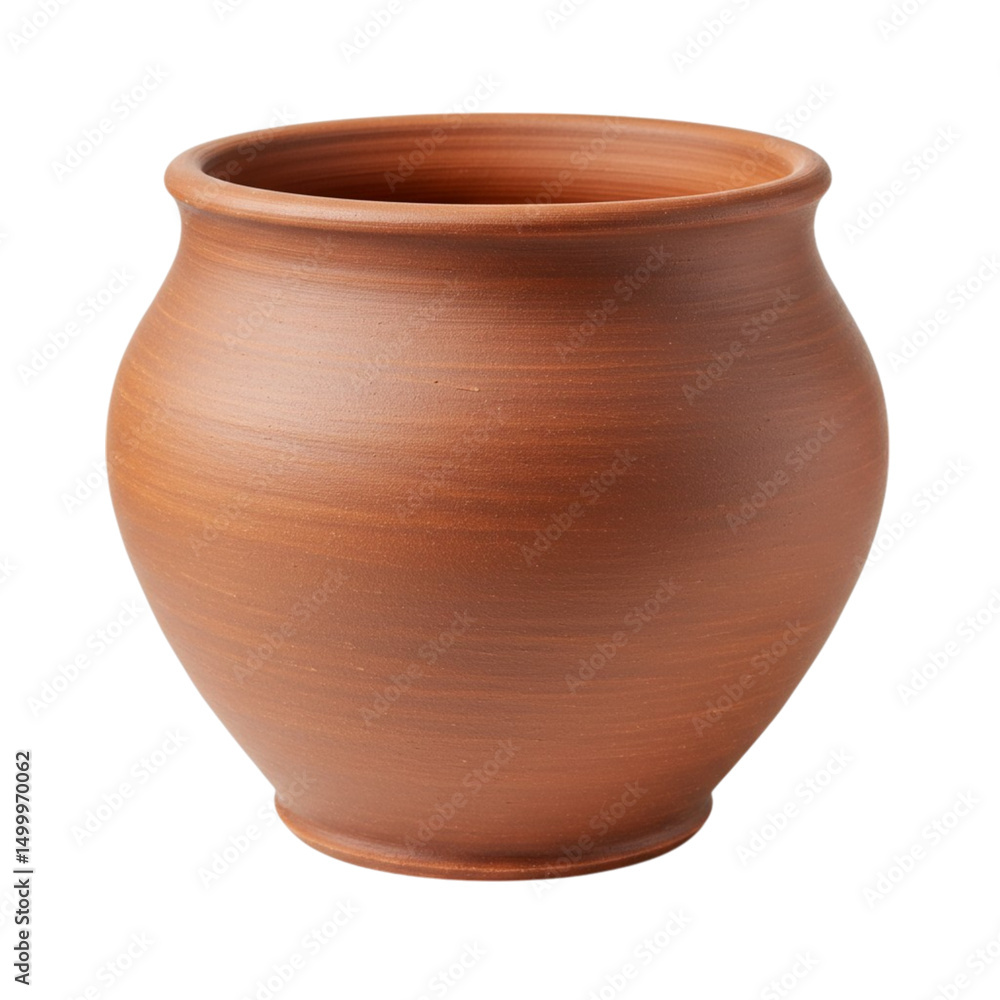 Clay terra cotta pot isolated on white background. Clay terra cotta pot isolated on white background.