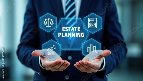 Wallpaper Mural Businessperson displaying estate planning concept. Torontodigital.ca