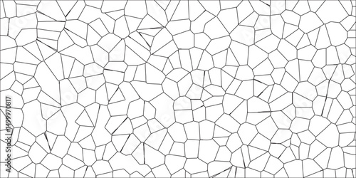 Mosaic broken tiles design stained seamless geometric retro pattern. A Complex Digital Fractal Pattern and Interwoven Algorithmic Details. oronoi diagram background and Seamless pattern with 3d shapes