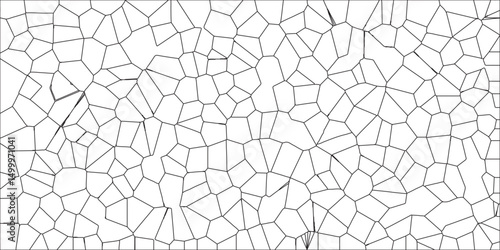 Mosaic broken tiles design stained seamless geometric retro pattern. A Complex Digital Fractal Pattern and Interwoven Algorithmic Details. oronoi diagram background and Seamless pattern with 3d shapes