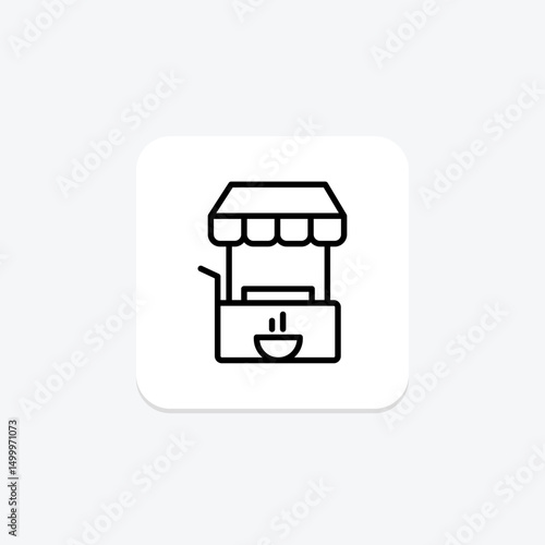 Food Vending, vector, pixel perfect, illustrator file