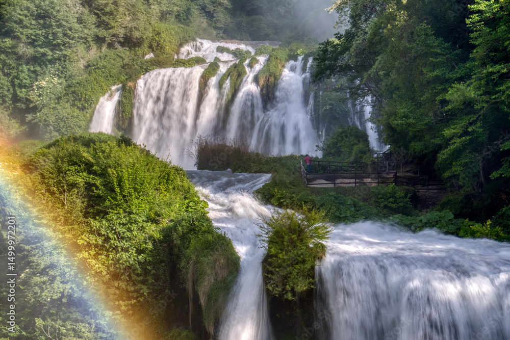 Fototapeta premium italy, marmore falls, italian life holidays