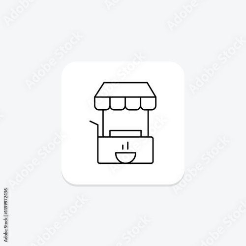 Food Vending, vector, pixel perfect, illustrator file