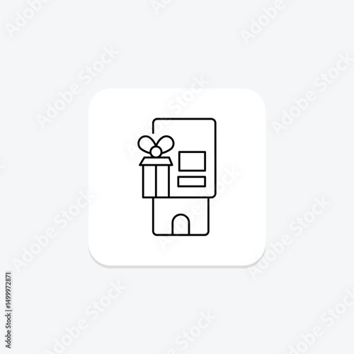 Gift Card Vending, vector, pixel perfect, illustrator file