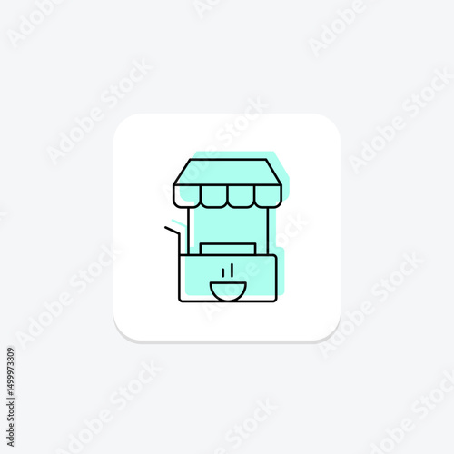 Food Vending, vector, pixel perfect, illustrator file