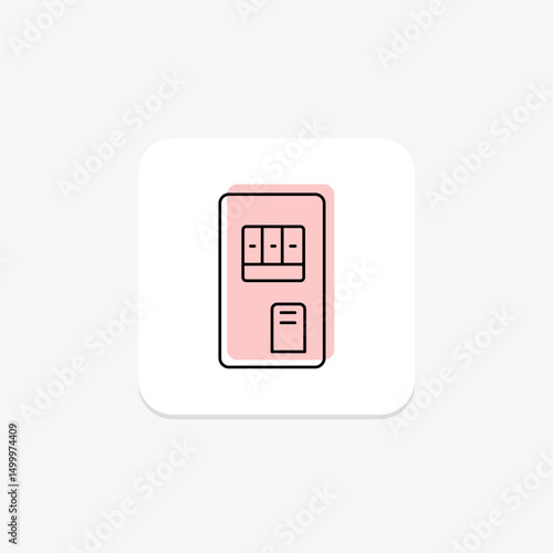 Sim Card Vending, vector, pixel perfect, illustrator file
