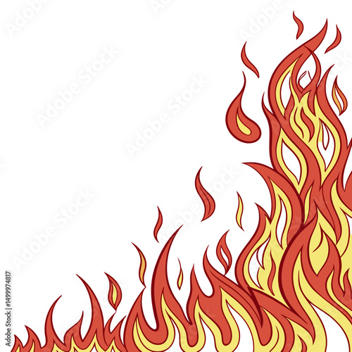 Blazing Flames of Intense Heat and Fire	