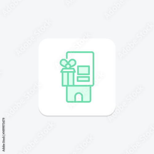 Gift Card Vending, vector, pixel perfect, illustrator file