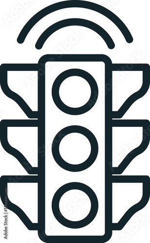 Smart traffic light sending signals for intelligent traffic management system