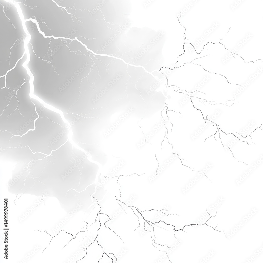 Obraz premium Gray and white lightning bolt graphic