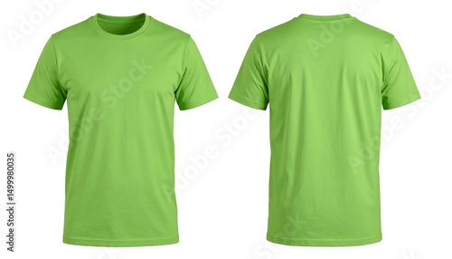 Lime Green TShirt Mockup.