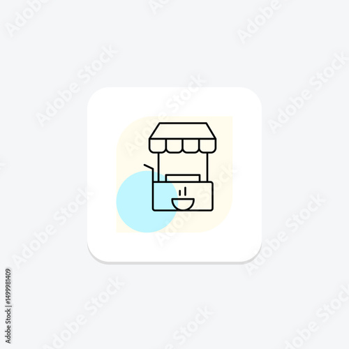 Food Vending, vector, pixel perfect, illustrator file