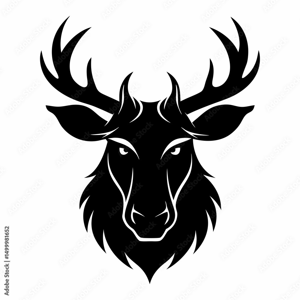 deer head silhouette deer head silhouette