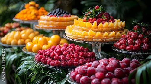 Wallpaper Mural Sweet pancakes with fruits Torontodigital.ca