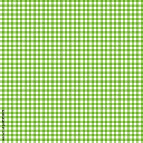green gingham fabric