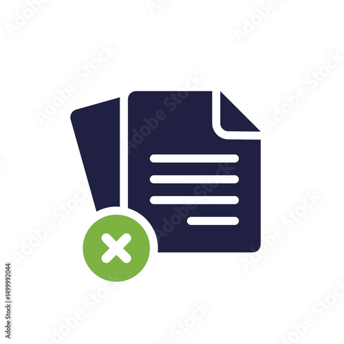 This particular icon serves as a visual representation of file management, stressing the vital importance of deleting unnecessary documents to maintain an organized, tidy, and clean digital space