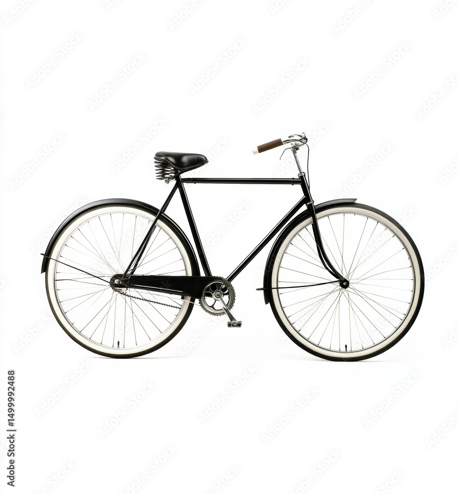 Fototapeta premium bicycle isolated on white background