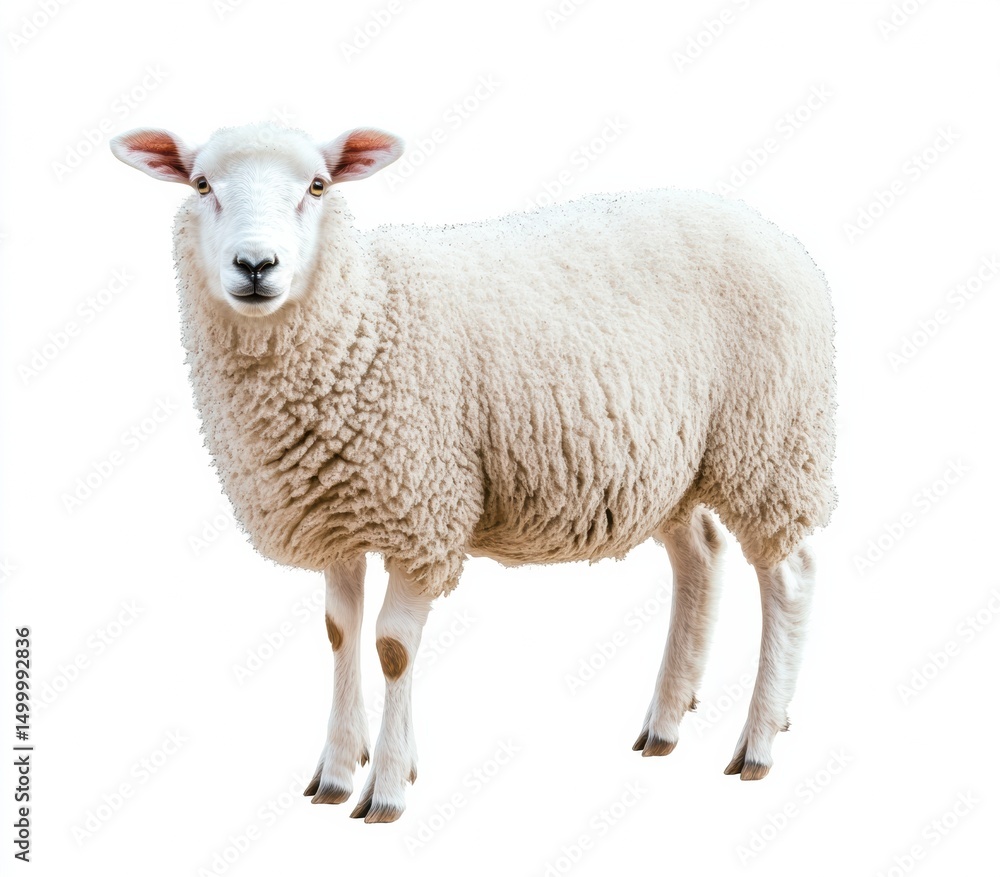 sheep isolated on white sheep isolated on white