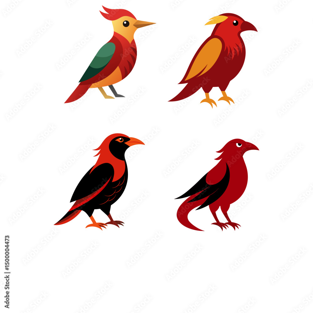 set of birds set of birds
