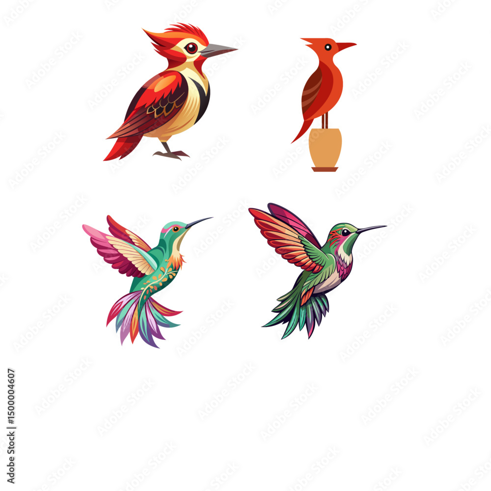 Obraz premium set of birds