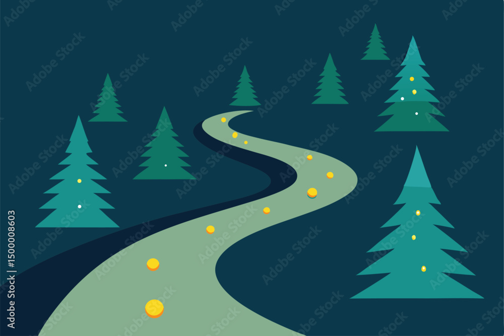 Obraz premium winter landscape with trees
