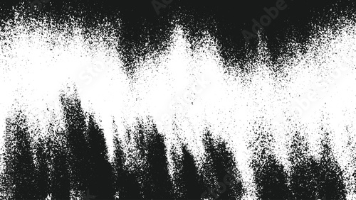 black grunge texture with aged weathered overlay and dust particles on transparent background vector