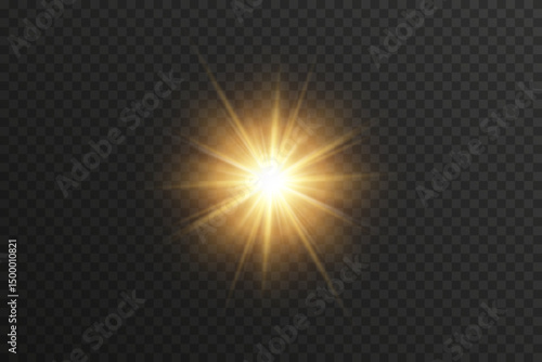 Glare spark flickers gently in morning-style shine. Warm gradient edges enhance visual composition depth.Transparent PNG flare ideal for realistic photo effects. Shining light effect mimics sunrise