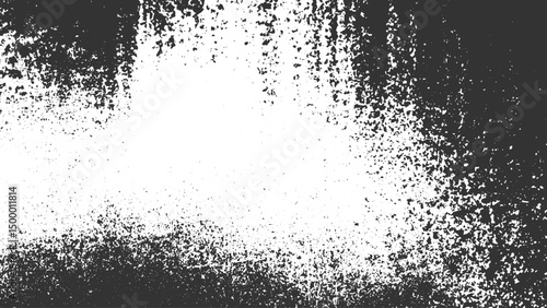 dirty monochrome background with grunge texture featuring cracks chips and dotted pattern for designers