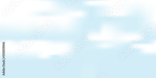 Sky and heaven gradient vector background.