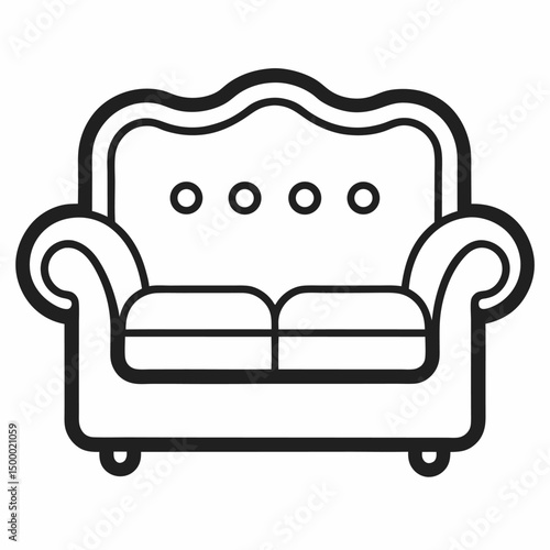 sofa isolated on white