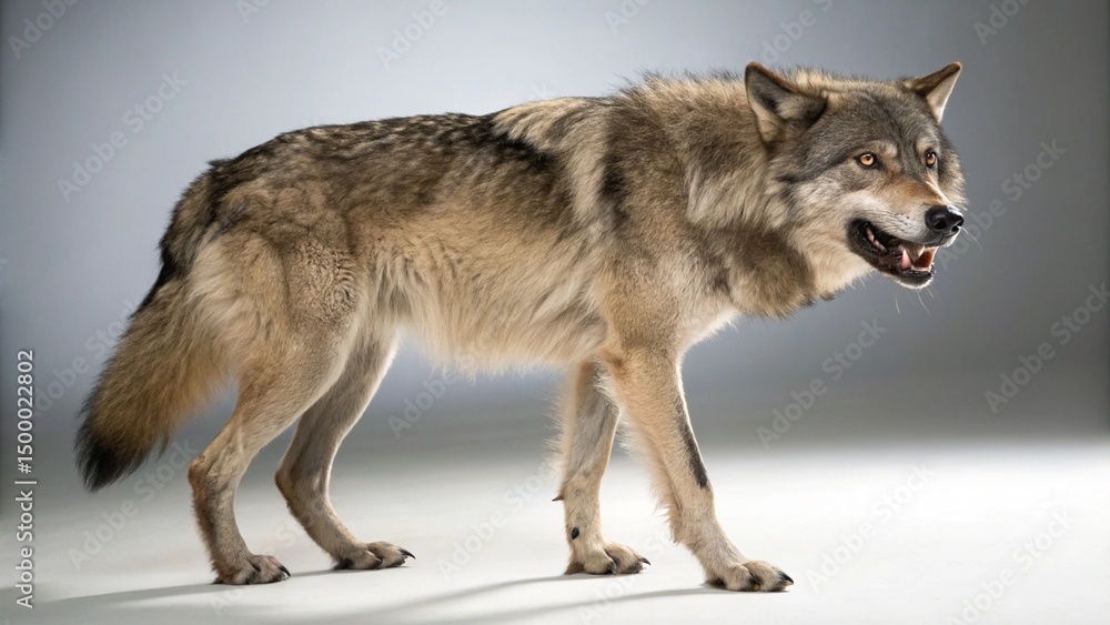 Obraz premium Dire Wolf on studio background