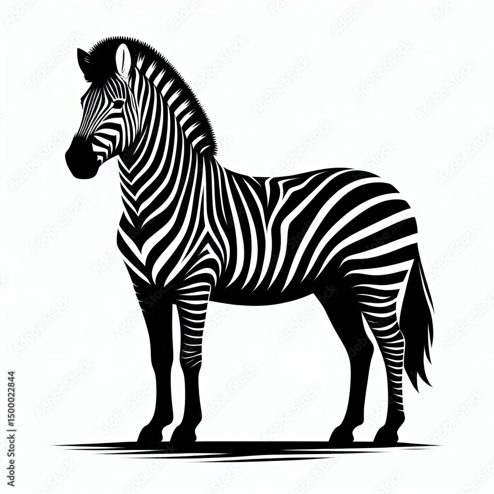 Obraz premium Zebra silhouette