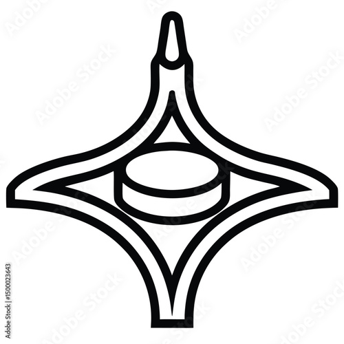 vector illustration of an old lamp