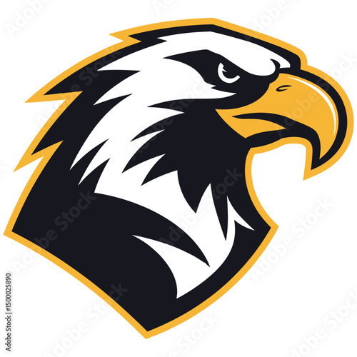 "Bold Eagle Head Illustration"