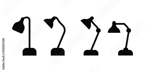 Four Different Table Lamp Silhouettes