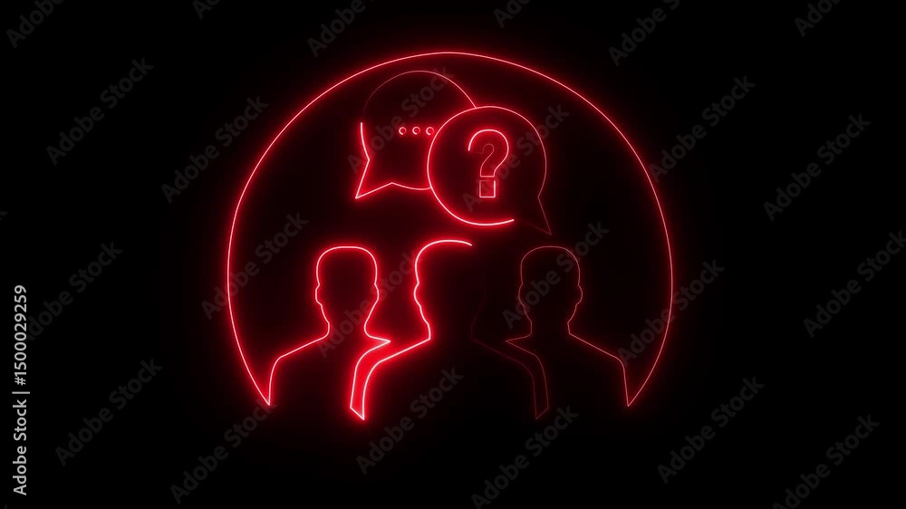 Animation of neon glowing futuristic message on transparent background. communication concept Communication messages. 4k motion graphic communication concept. Animation of neon glowing futuristic message on transparent background. communication concept Communication messages. 4k motion graphic communication concept.