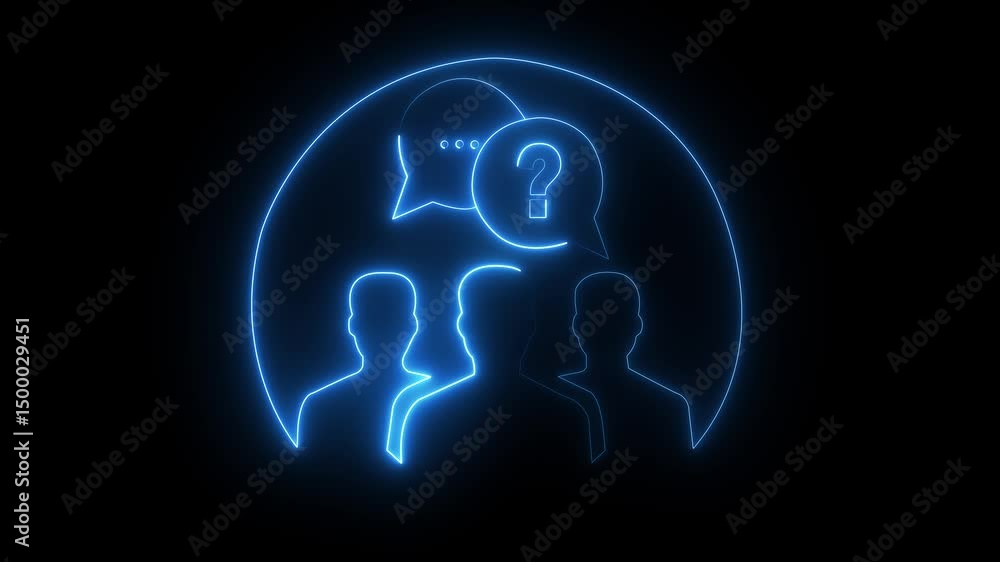Animation of neon glowing futuristic message on transparent background. communication concept Communication messages. 4k motion graphic communication concept. Animation of neon glowing futuristic message on transparent background. communication concept Communication messages. 4k motion graphic communication concept.