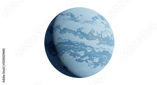 Bild auf Leinwand Isolated Icy Planet