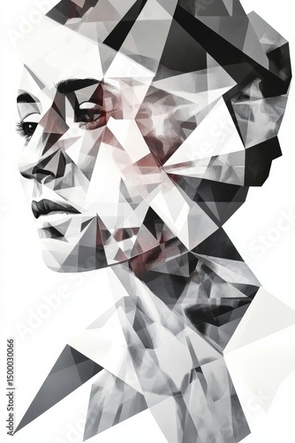 Abstract geometric pattern. Lineart texture with multi colors and high contrast. Art-deco