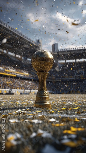Gold Trophy Soccer Stadium.