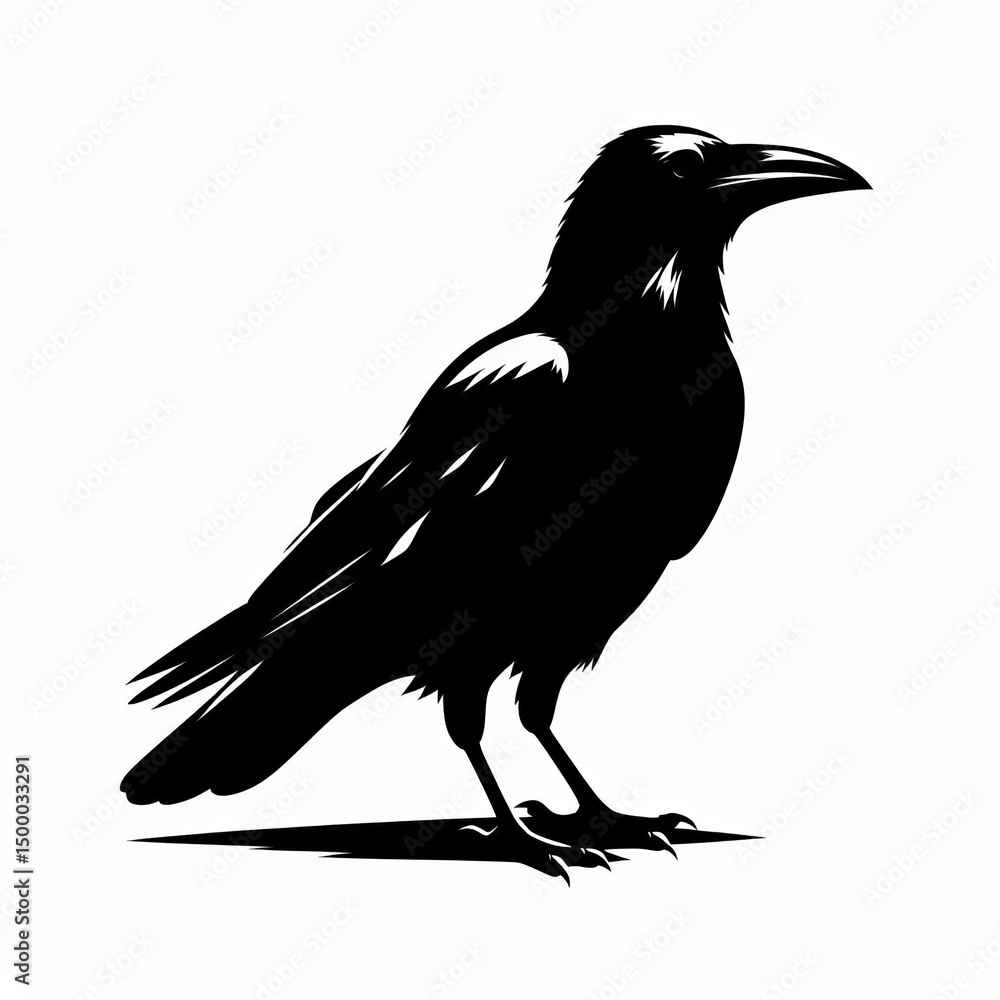 Fototapeta premium Crow Silhouette
